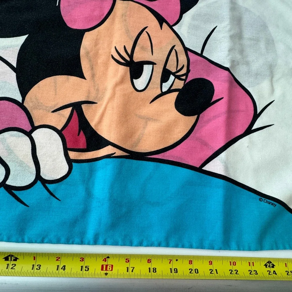 Vintage Disney Minnie Mouse Pillowcase Cartoon Character Pillow Case Single‎